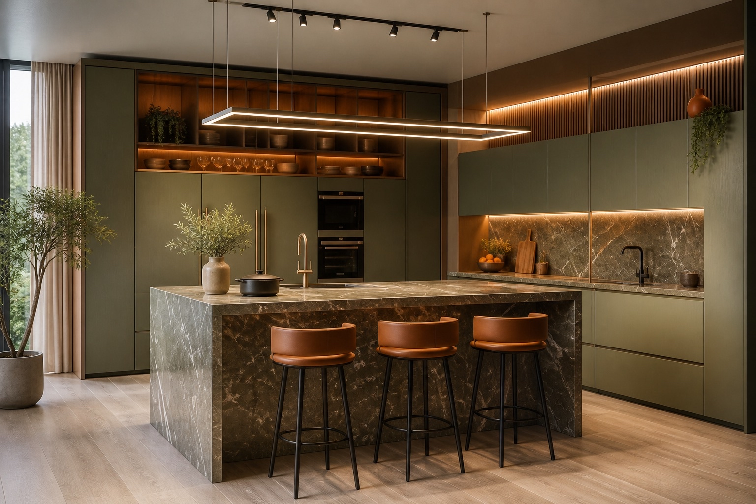 Sage Green Kitchen