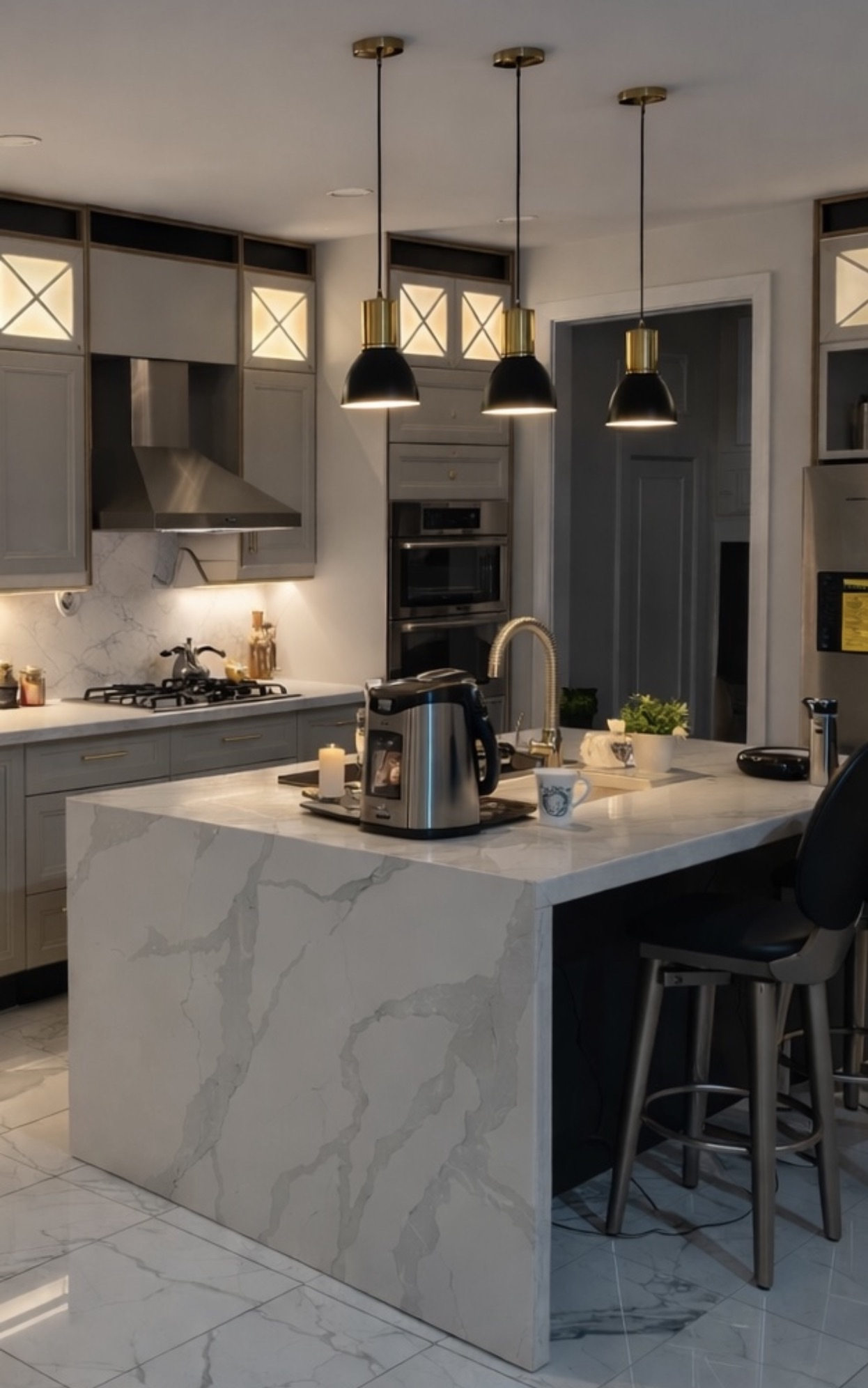 Marble Island Kitchen